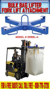 Bulk Bag Lifter Forklift Attachment Material Handling Equipment Company Forklift Material Handling Equipment Material Handling