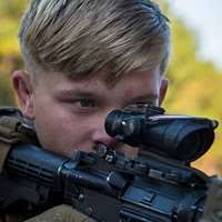 An Oregon Army National Guard sniper with Charlie Troop,