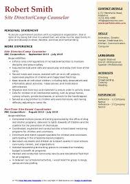 camp counselor resume samples qwikresume
