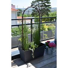 Elle peut être fixée simplement directement dans. Petite Arche De Jardin Pour Plantes Grimpantes En Acier Fer Vieilli