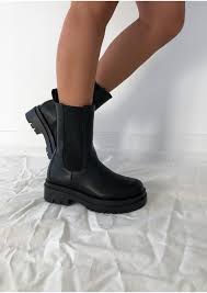 Chelsea boots and jeans are a recipe for a classic, laid back look. Chunky Chelsea Boots In Black Outfitbook