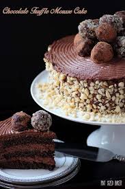 A Chocolate Lovers Utopia This Chocolate Mousse Cake With Truffles On Top Is Just What The Doctor Ordered Its Perfect For A Cake Desserts Chocolate Desserts