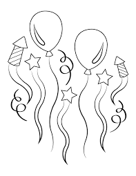 You can print the coloring page directly in your browser or download the pdf and. Printable Balloons And Fireworks Coloring Page