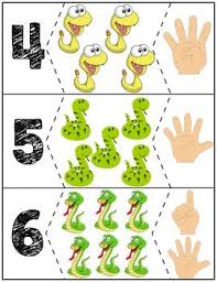 Snakes Quantity Puzzles 1 10 Show Me Fingers Version Math Activities Preschool Numbers Preschool Preschool Activities