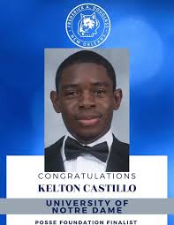 At Frederick A. Douglass High School, we are so proud of our four POSSE  finalists! Kelton Castillo (University of Notre Dame), Jonah Ledet (Case  Western Reserve) and Chrishana Simon (Illinois Wesleyan) are