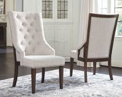Hillcott Dining Room Chair Set Of 2 Dark Brown Beige Dining Room Chairs Upholstered Dining Room Chairs Dining Chairs