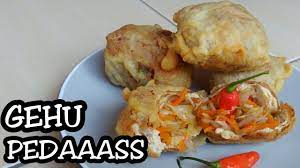 Resep Dan Cara Membuat Tahu Isi Pedas Gehu Pedas Youtube
