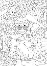 Monkey coloring pages are a fun way for kids of all ages to develop creativity, focus, motor skills and color recognition. Monkey Favoreads Coloring Club
