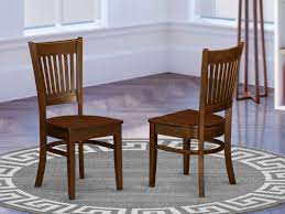 Choose among rustic, wooden and handmade chair sets to create a unique dining space. East West Furniture Vancouver Dining Room Chairs Wooden Seat And Espresso Hardwood Figure Dining Chair Set Of 2 Buy Online In Aruba At Aruba Desertcart Com Productid 44818491