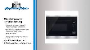 If the microwave stops heating or the turntable stops working, then you need a new one. Miele Microwave Troubleshooting Appliance Helpers