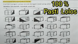 Contoh soal psikotes sudah termasuk kunci jawabannya. Ruang Rotasi Kubus Youtube
