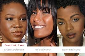 make up charts determining dark skin tones and undertones