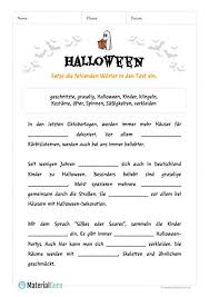 Maybe you would like to learn more about one of these? Ein Kostenloses Arbeitsblatt Zu Halloween Auf Dem Die Kinder Einen Luckentext Zu Halloween Ausfullen Sollen Unterrichtsplanung Grundschule Lernen Macht Spass