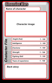 Could be used for characterisation lessons in english, or even periodic table work in chemistry. Dimension Wars Top Trumps Card Template Updated By Playstation Jedi On Deviantart