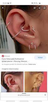 Pin De Malu Em Ideias De Piercing Brinco Piercing Piercings Orelha Feminino Ideias Para Piercings