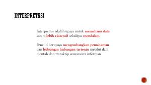 Interpretasi adalah pemberian kesan, pendapat, atau pandangan teoretis terhadap suatu objek yang dihasilkan dari pemikiran mendalam dan juga dipengaruhi oleh latar belakang orang yang melakukan interpretasi. I1 Wp Com Slideplayer Info Slide 17818422 106 I