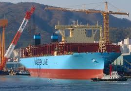 latest worlds largest containership delivered to maersk