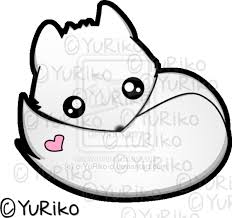 Black And White Cute Black And White Fox Clipart Kawaii Arctic Fox By O Yuriko O On Deviantart Kawaii Painting For Kids Arctic Fox