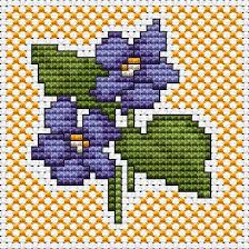 On the edge with palestrina stitch. 31 Free Charts Pansys And Violets Ideas Cross Stitch Flowers Cross Stitch Cross Stitch Patterns