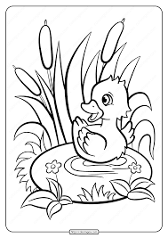 Your baby is absorbing their surroundings during each waking moment. Printable Baby Duckling Pdf Coloring Page