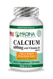 Check the ingredient list to see which form of calcium your calcium supplement is and what other nutrients it may contain. Halal Calcium Vitamin D3 400 Iu Madina Vitamins