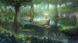 Forest Scenery From Princess Mononoke Inspired By The Forest On Yakushima Island Japan Anime Scenery Fantasy Forest Fantasy Art