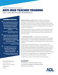 ANTI-BIAS TEACHER TRAINING