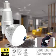 360 Panoramic Bulb Wifi Camera Wifi Ip Camera Led Bulb Camera Wireless Camera 360 Degree Panoramic 1080p Home Security Systems Home Security Wireless Camera