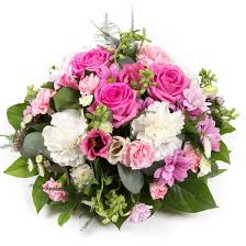 Maybe you would like to learn more about one of these? Pink Cream Posy Funeral Flowers Stranraer