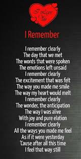I Will Always Remember That First Day I Met You It Is Etched In My Mind The Black Pants The Wonderous S Love Poem For Her Long Love Poems Love Poems