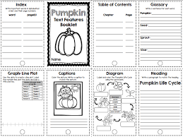 Ms Winston S Blog Pumpkin Text Features Booklet Nonfiction Text Features Text Features First Grade Text Features