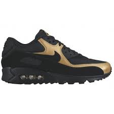 Nike Air Max 90 Black And Gold Nike Air Max 90 Men S Running Shoes Black Metallic Gold Black Sku 37384058 Nike Air Max 90 Mens Nike Air Max 90 Black Nike Air Max