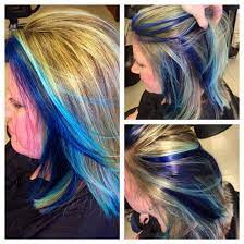 Blue Peekaboo Highlights Blue Peekaboo Highlights Peekaboo Hair Peekaboo Highlights