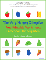 The Very Hungry Caterpillar Worksheets: Free Printables - The Happy ...