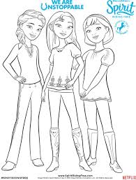 Pals Coloring Page Spirit Riding Free Coloring Pages For Girls Coloring Pages To Print Coloring Pages