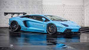 Liberty Walk Lamborghini Aventador Shooting Flames Lamborghini Aventador Lamborghini Super Autos