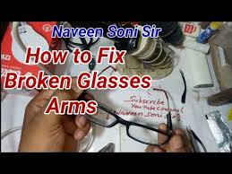This instructable will not allow your glasses to fold up. How To Fix Broken Glasses Arm How To Repair Yours Glasses Youtube