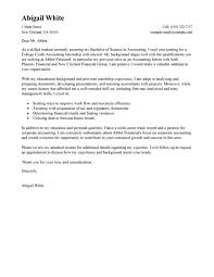 It is your first chance to communicate directly to the employer. Cover Letter Accounting Internship Free Resume Templates