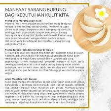 Sarang burung walet memang terkenal mahal, harga sarang walet per kilo bisa mencapai puluhan juta rupiah. Kandungan Utama Dari Heslin Beauty Heslin Beauty Manado Facebook