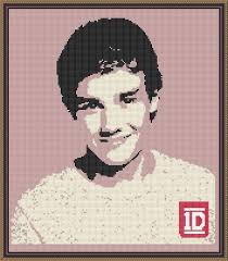 When you're happy, find the centre of the design and the centre of your fabric to make sure it will be centred when you stitch. Liam One Direction Counted Cross Stitch Pattern By Wonderneedle Cross Stitch Counted Cross Stitch Stitch
