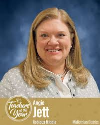 🍎🫶✏️ As Teacher Appreciation Week continues, we conclude our district  spotlights by celebrating the outstanding middle and high school Teachers  of the Year from the Midlothian District, along with Barbara Kaminski, the