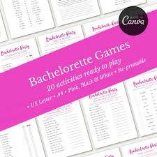 20 Bachelorette Games & Activities | Hen Party Games | Girls Night Games  Bundle | - Etsy