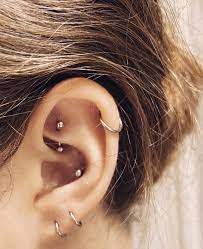 Fresh Rook Conch W Healed Lobes Helix Ear Piercings Rook Ear Piercings Chart Cute Ear Piercings