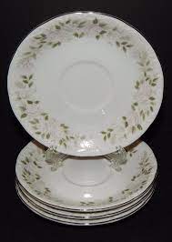 Maybe you would like to learn more about one of these? Sheffield Fine China Classic 501 Japan 4 Saucers Floral Pattern Silver Rim Sheffield Fine China China Patterns Plates