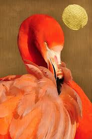 Shop designs across flamingo's range of homeware, cards, art and gifts. Artistic Illustration Flamingo With Golden Sun Ukposters Co Uk