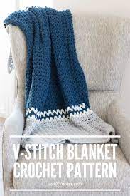In stock on may 9, 2021. How To Crochet A V Stitch Blanket Easy Crochet