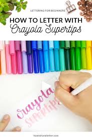 Learn How To Hand Letter With Crayola Supertips Click Here To Watch My Video Tutorial Wher Lettering Tutorial Hand Lettering Worksheet Hand Lettering Tutorial