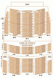 Mansfield Theater Seating Chart City Of Great Falls Montana