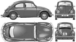 Car Blueprints 1972 Volkswagen Beetle 1300 Coupe Blueprint Volkswagen Kevers Volkswagen Kever Kever