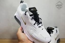 Nike Air Max 200 White Metal Gold Yellow Black Metal Silver Black Nike Air Max Air Max Nike